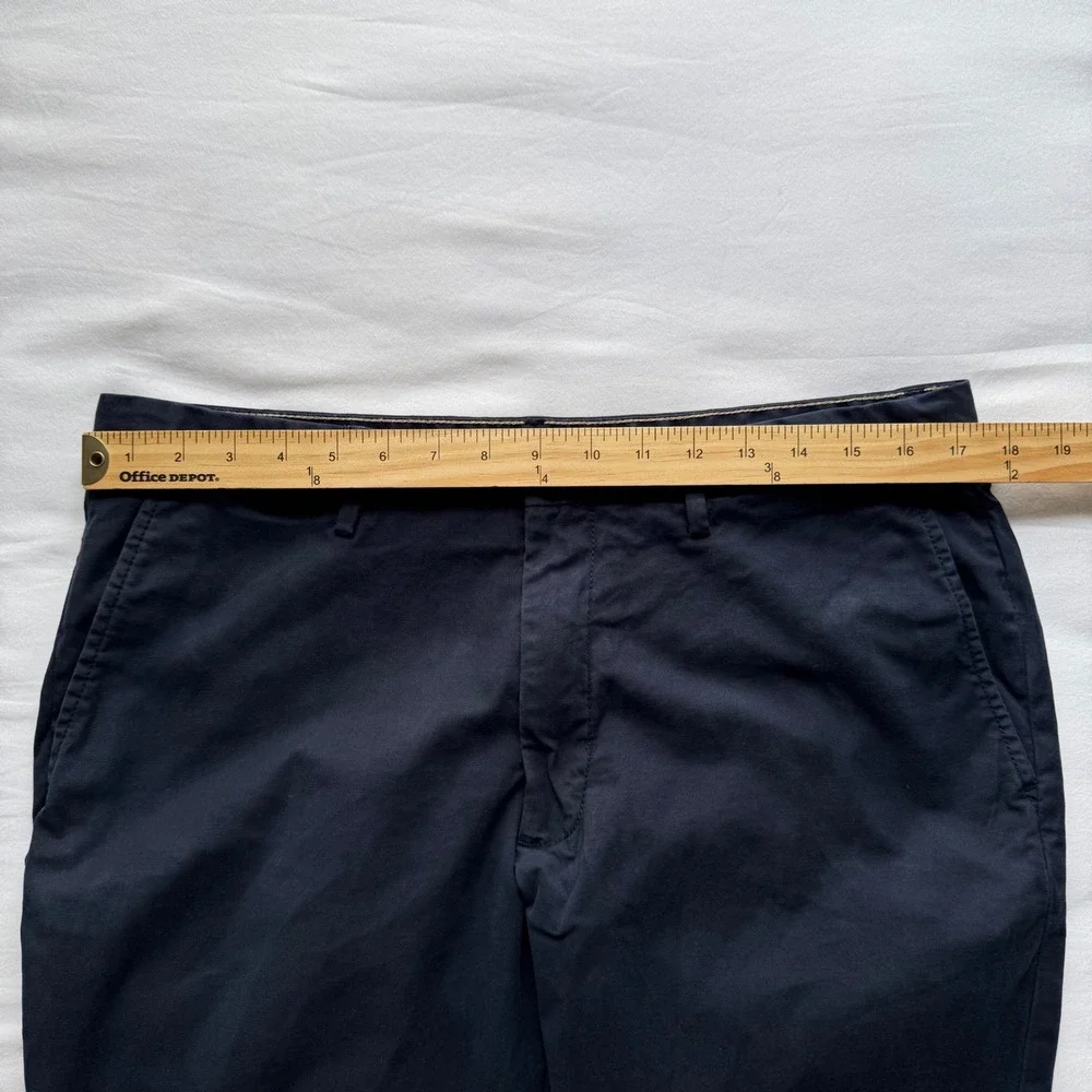 Banana Republic Lived-In Chino Athletic Fit Navy Blue Pants 34x30 Stretch Cotton